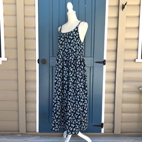 Nomad Dresses & Skirts - Vintage Nomad Navy Floral Dress Women Size Medium